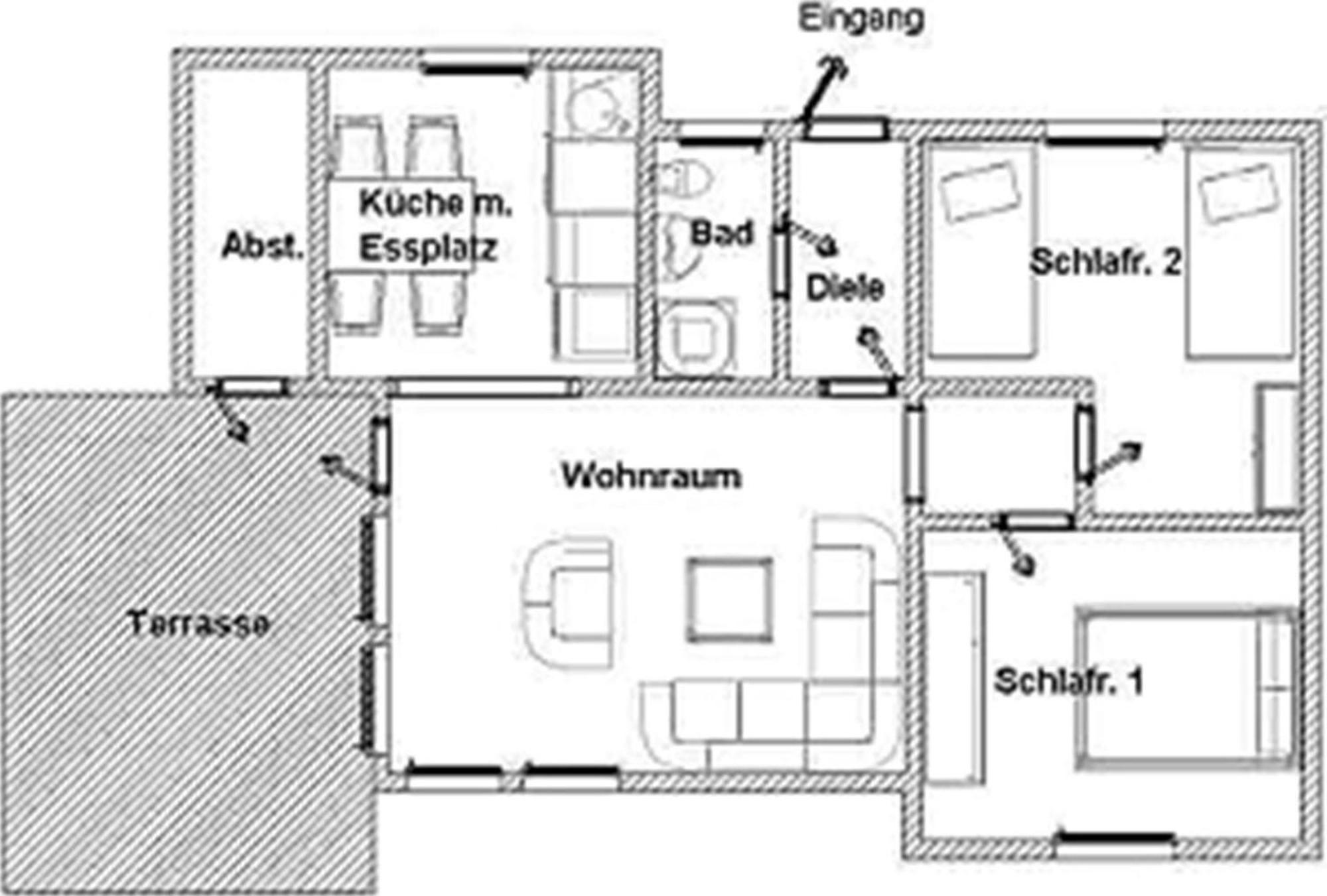 Bungalow M 43 In Burhave Esterno foto